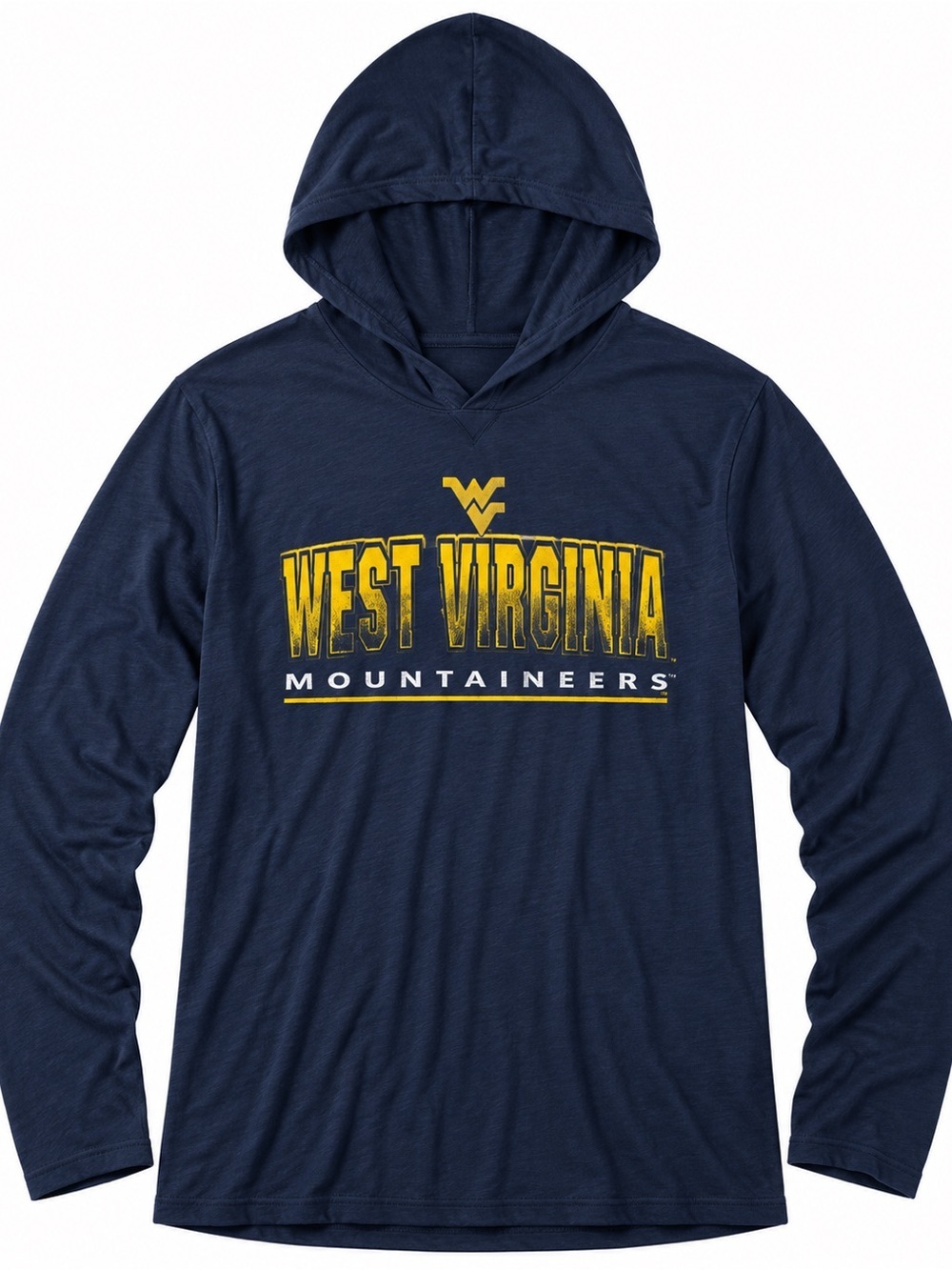 Colosseum Dark Blue West Virginia Mountaineers Hoodie Tee